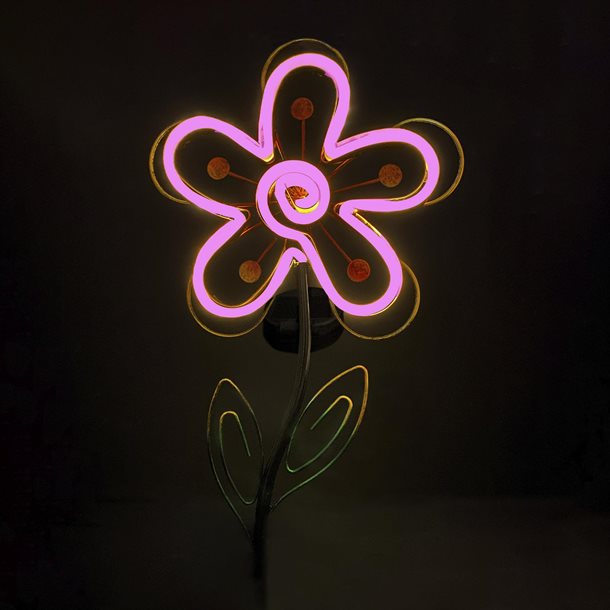 Flora guld - en solcellelampe med LED-bånd i varm hvid fra eZsolar GL1052EZ